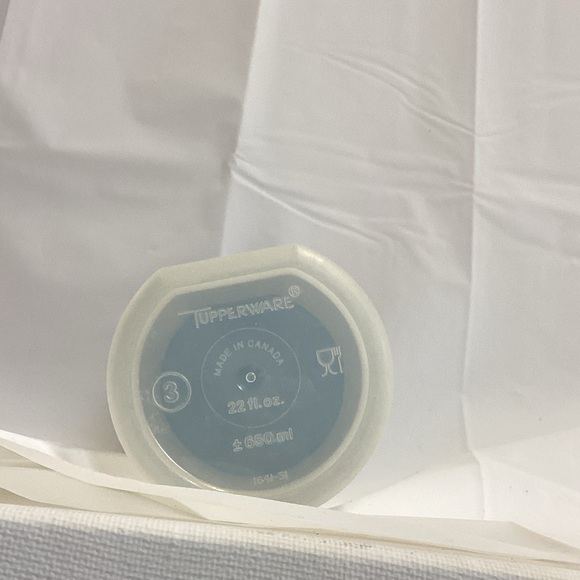 Tupperware Blue Lid Storage Container - Picture 3 of 4